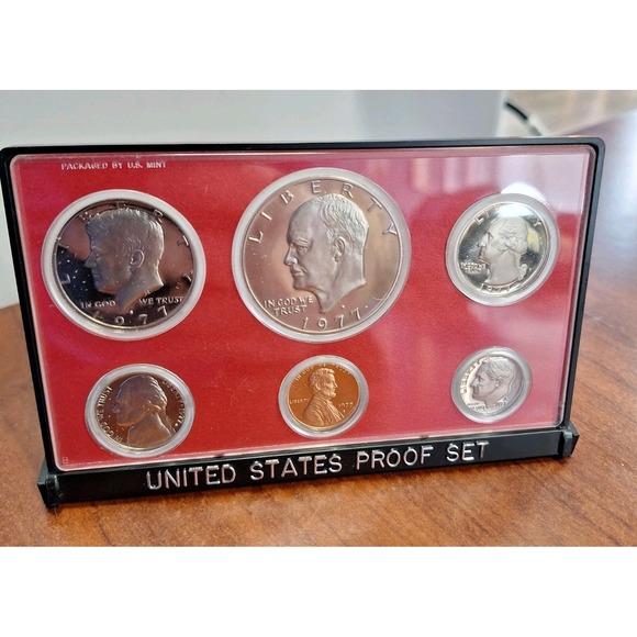 Other - 1977 S Proof Set Clad U.S. Mint In Original Case 6 coin set w/ IKE dollar